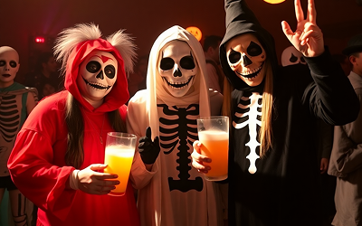 Spooky Drinks That Glow in Dark