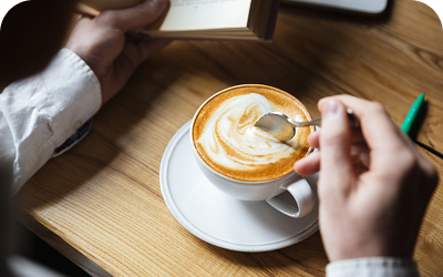 Perfect Morning Starts with Cappuccino